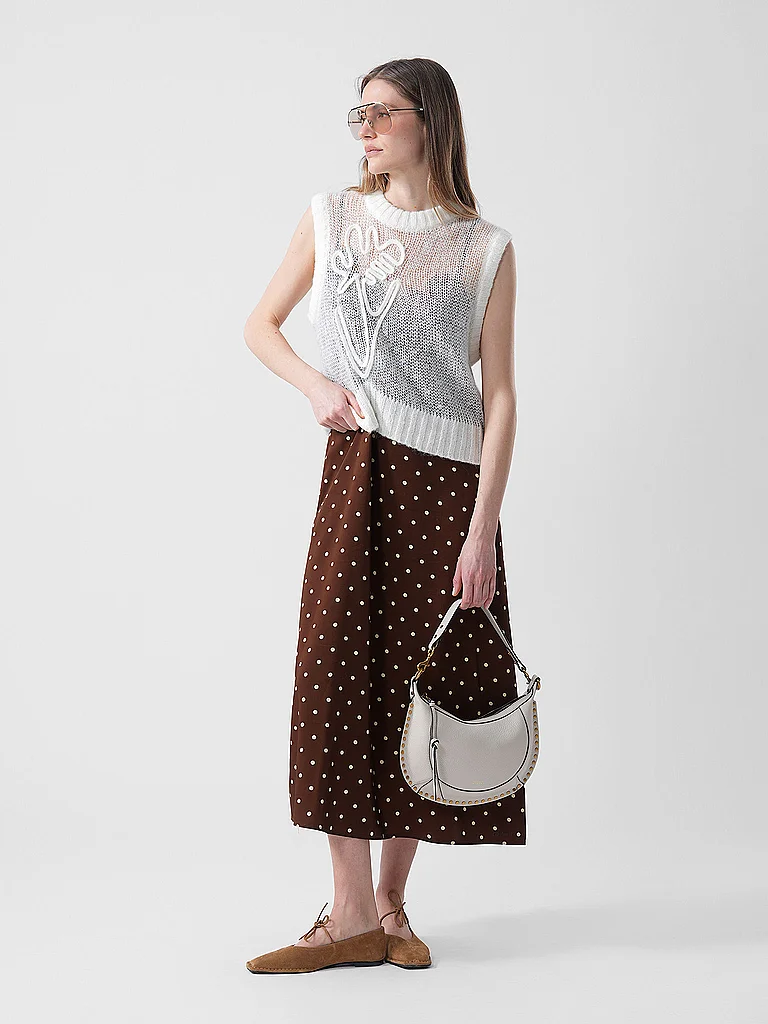 ISABEL MARANT Borsa in pelle - Borsa a tracolla NAOKO bianco
